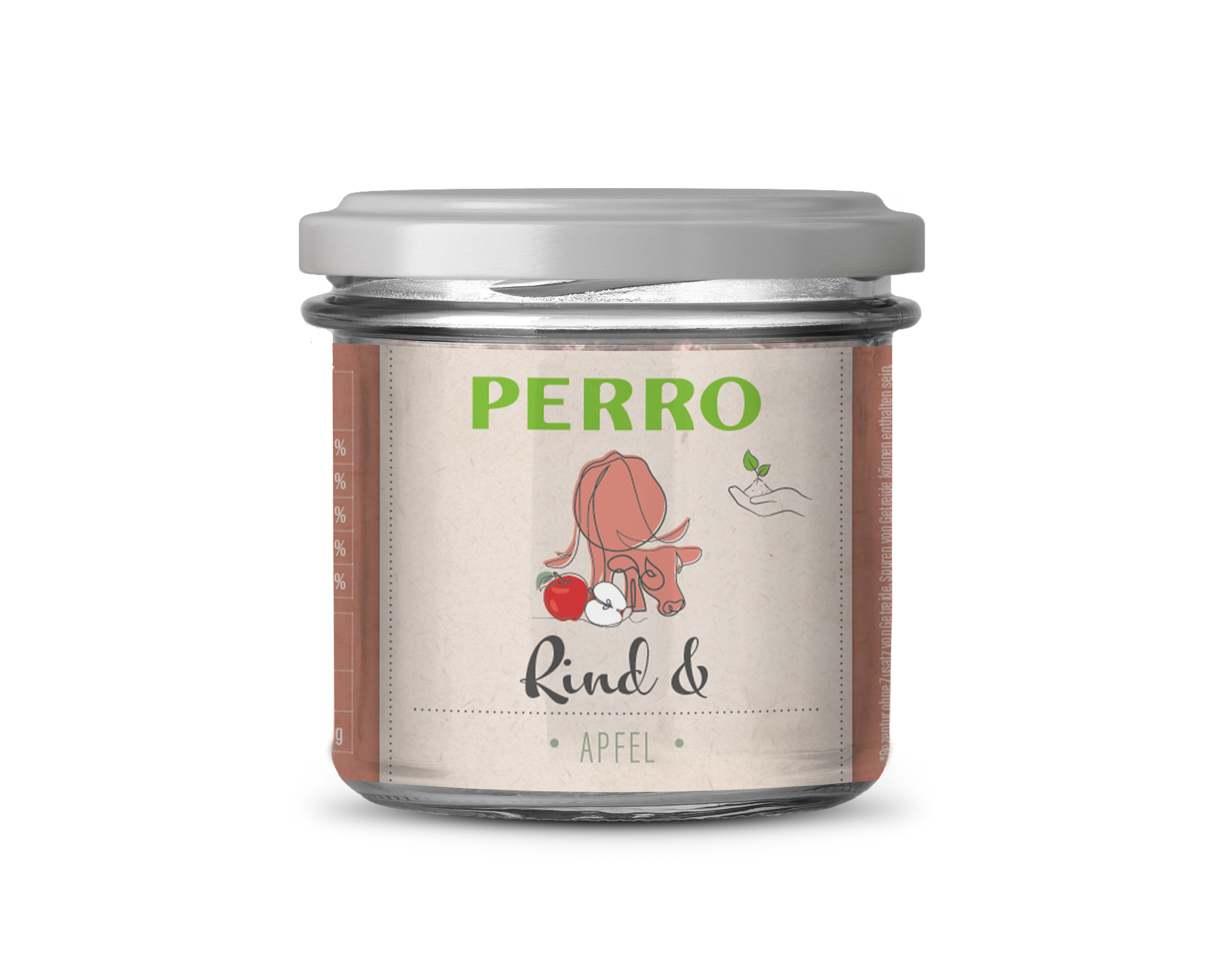 PERRO Genießer Glas Katze Rind Apfel
